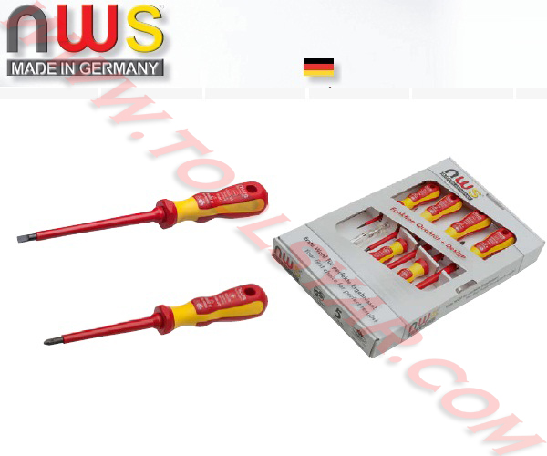 پیچ گوشتی عایق برق ترمینالی دو سو و چهارسو سازنده NWS آلمان
