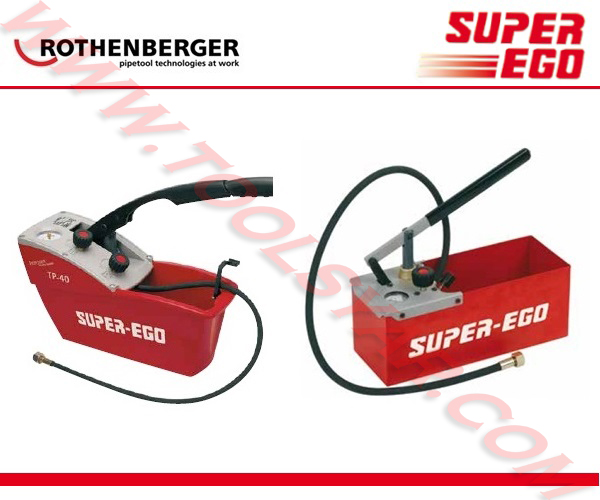 تست پمپ دستی 0 تا 60 بار ساخت ROTHENBERGER روتنبرگر آلمان و SUPER EGO سوپراگو اسپانیا