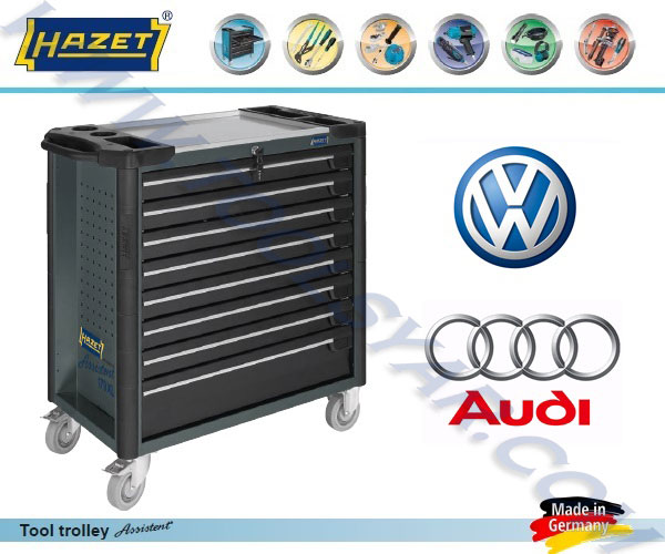 جعبه ابزار کشویی ترولی ابزار برای خودرو های AUDI و Volkswagen ساخت HAZET هازت آلمان